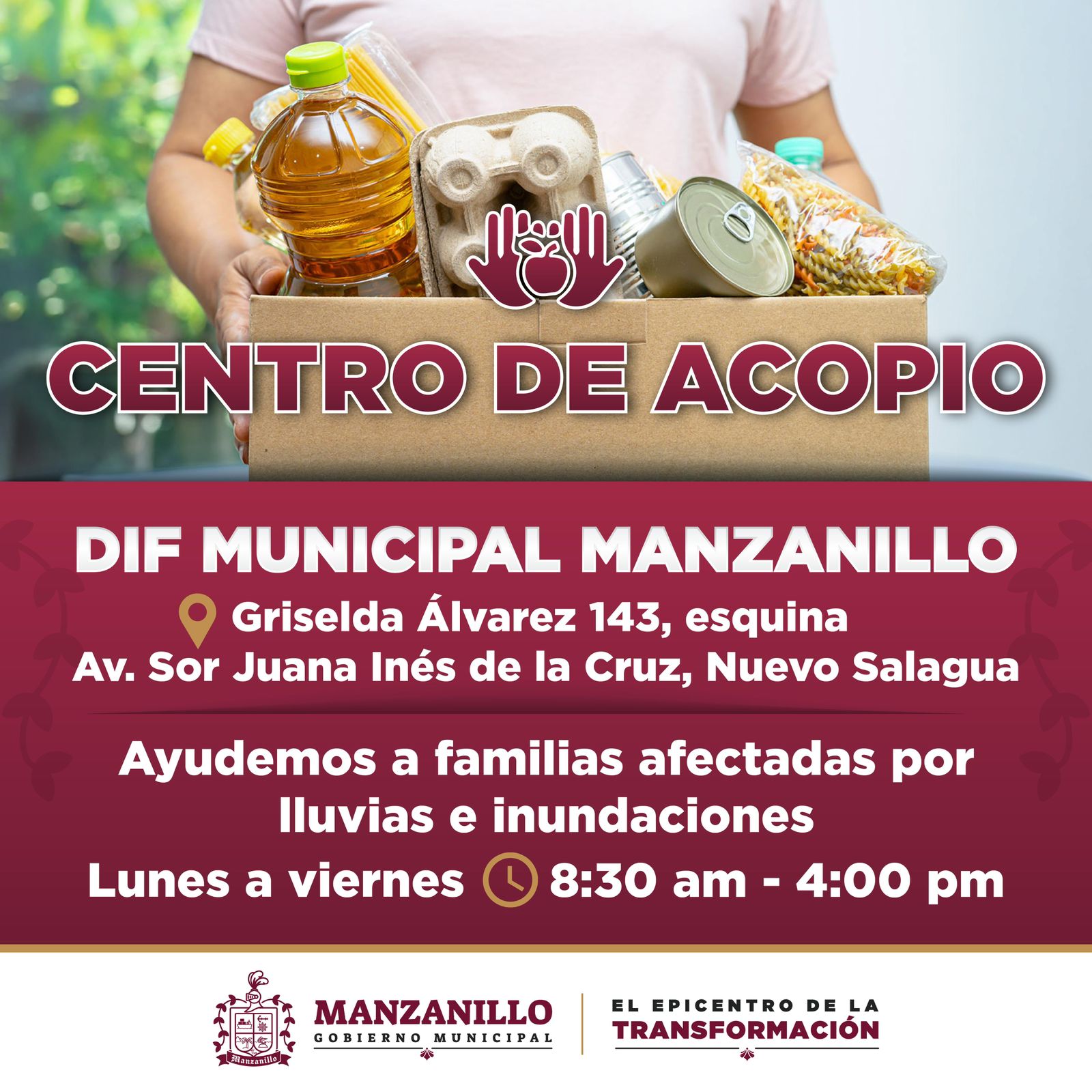 DIF MANZANILLO INSTALA CENTRO DE ACOPIO PARA APOYAR A LAS FAMILIAS ...