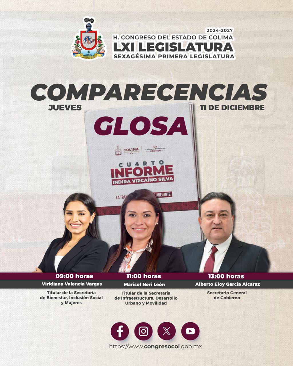 ESTE MIÉRCOLES INICIA LA GLOSA DEL 4° INFORME DE GOBIERNO EN EL ...