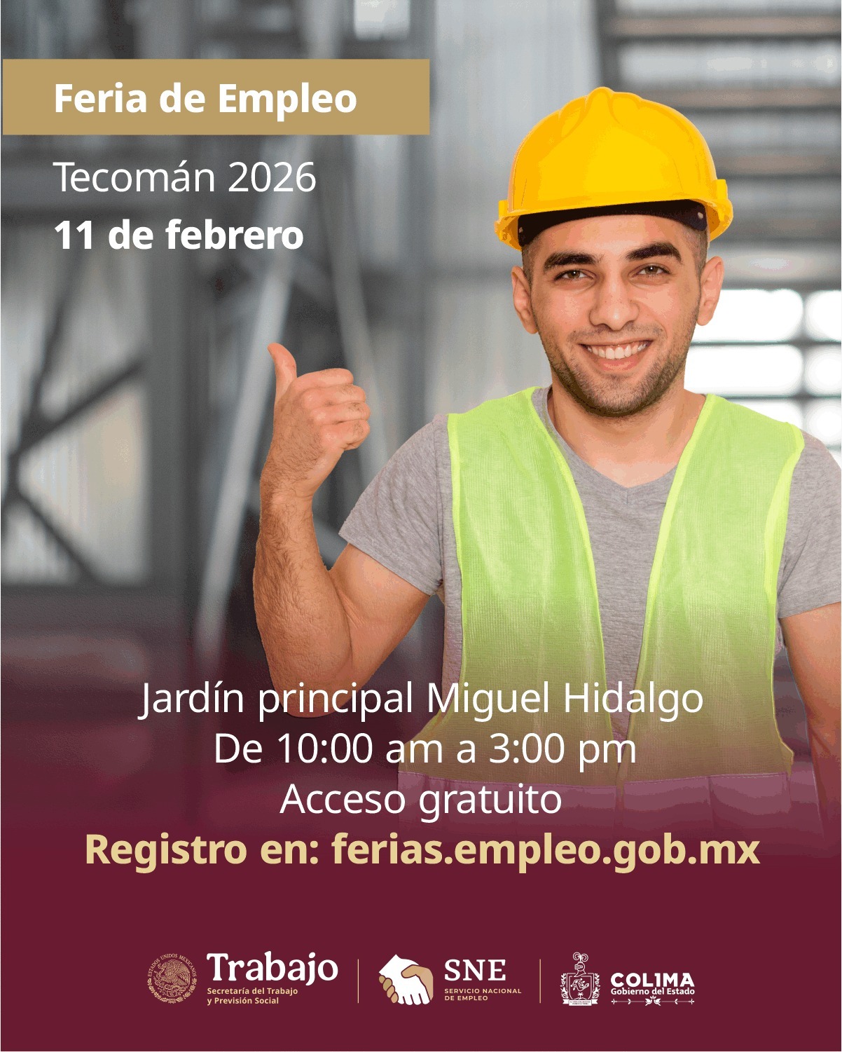 INVITAN A LA PRIMERA FERIA DE EMPLEO 2026, ESTE MIÉRCOLES EN TECOMÁN ...