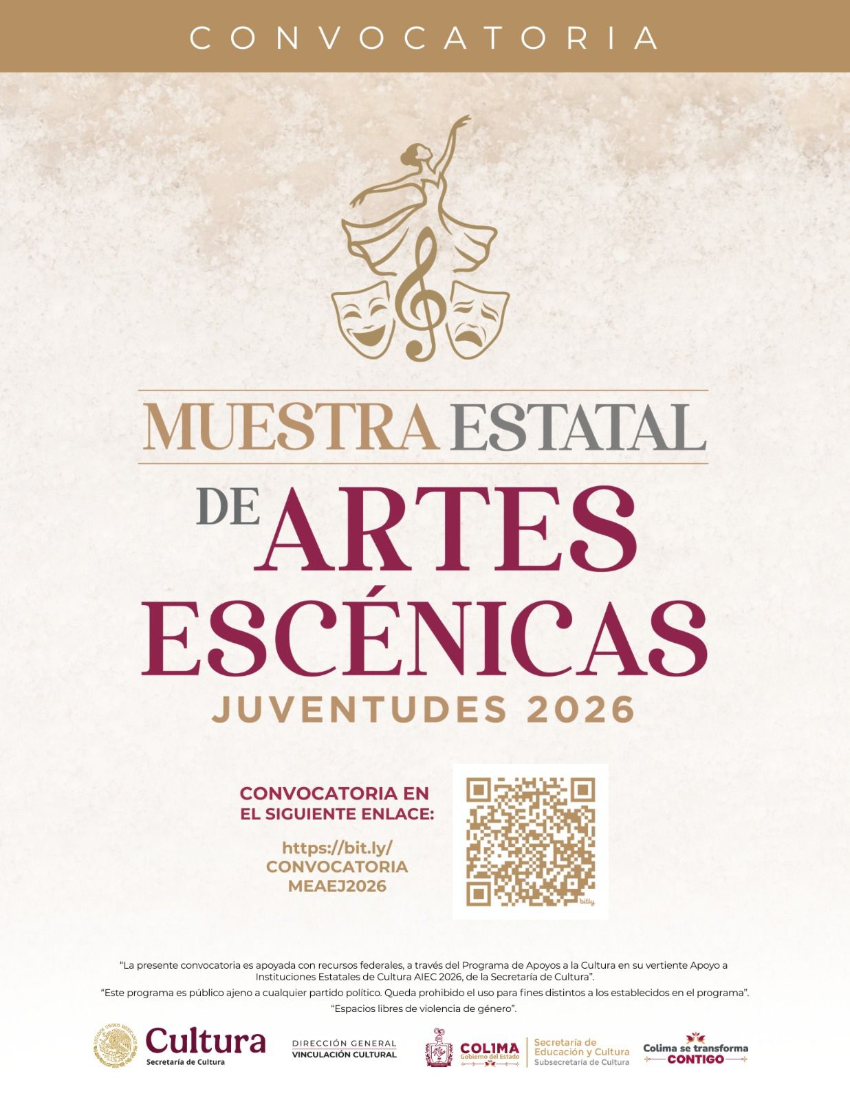 ABREN CONVOCATORIA PARA MUESTRA ESTATAL DE ARTES ESCÉNICAS JUVENTUDES ...