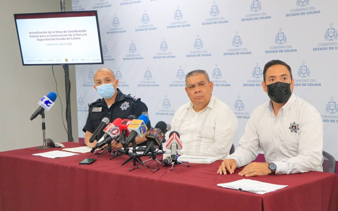 VOCERO DE SEGURIDAD ACTUALIZÓ INFORMACIÓN SOBRE HECHOS DELICTIVOS EN COLIMA