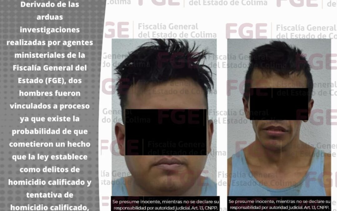 VINCULAN A DOS SUJETOS POR HOMICIDIO DE POLICÍA E INTENTAR PRIVAR LA VIDA DE DOS PESONAS MÁS