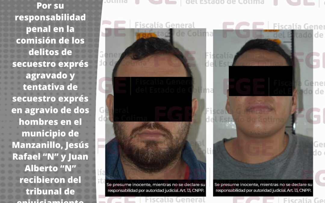 DAN 50 AÑOS DE PRISIÓN A DOS SECUESTRADORES