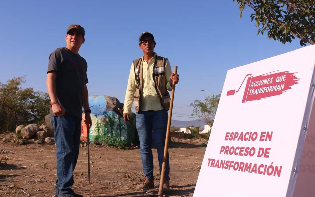 VECINOS DE LA COLONIA CARLOS DE LA MADRID REHABILITAN ESPACIO PÚBLICO