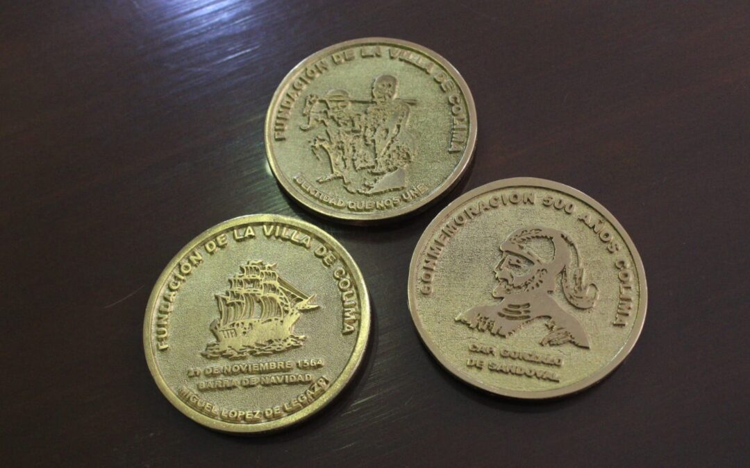 RECIBE VILLA DE ÁLVAREZ MEDALLAS CONMEMORATIVAS POR 500 AÑOS DE FUNDACIÓN DE COLIMA