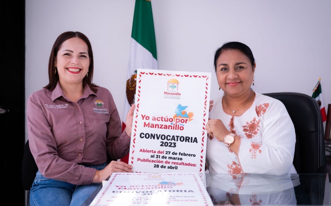 INVITA AYUNTAMIENTO PORTEÑO A PARTICIPAR EN CONVOCATORIA «YO ACTÚO POR MANZANILLO»