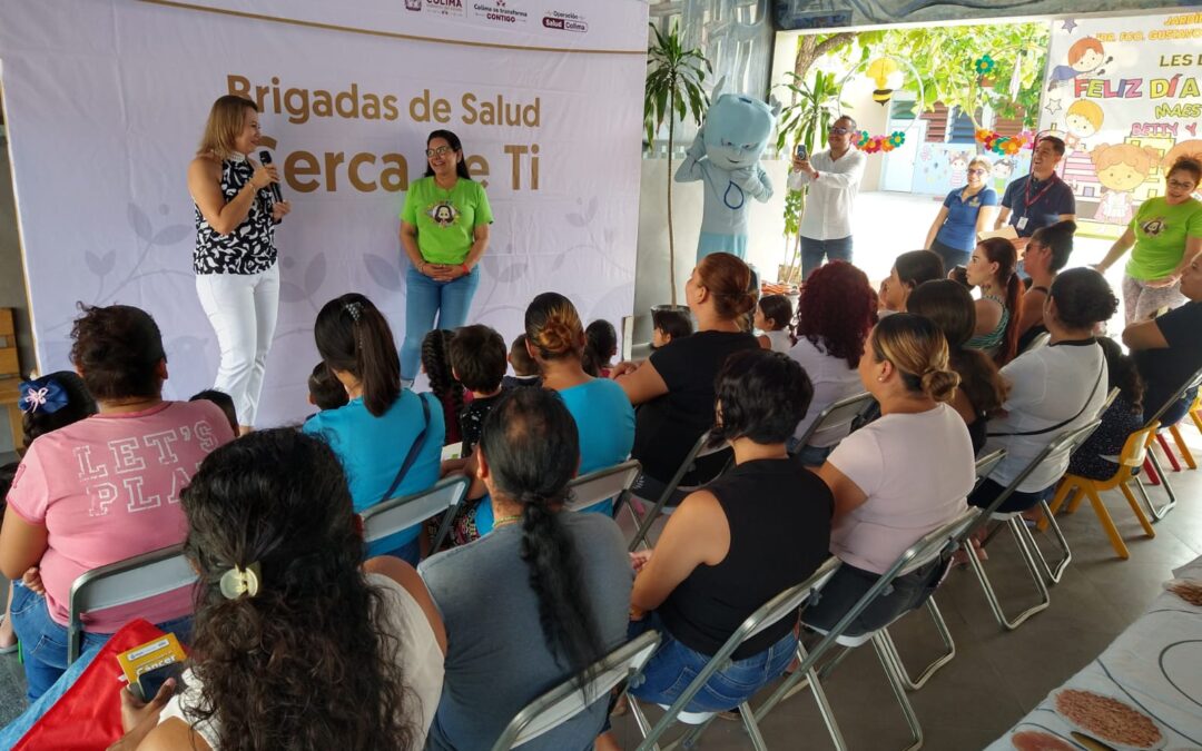 LLEVAN BRIGADA DE SALUD «CERCA DE TI» A NIÑAS Y NIÑOS DE COLIMA