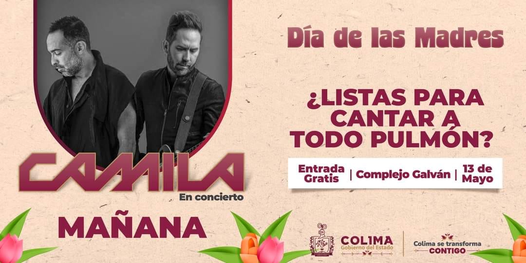 EMITE RECOMENDACIONES PARA ASISTIR A CONCIERTO DE CAMILA