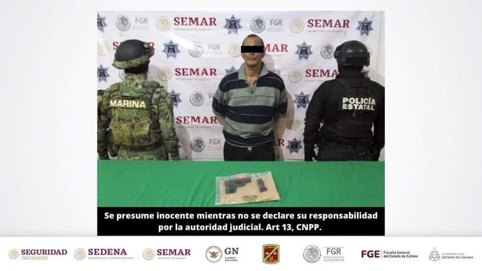 APREHENDEN SUJETO POR VIOLAR LEY FEDERAL DE ARMAS DE FUEGO Y EXPLOSIVOS