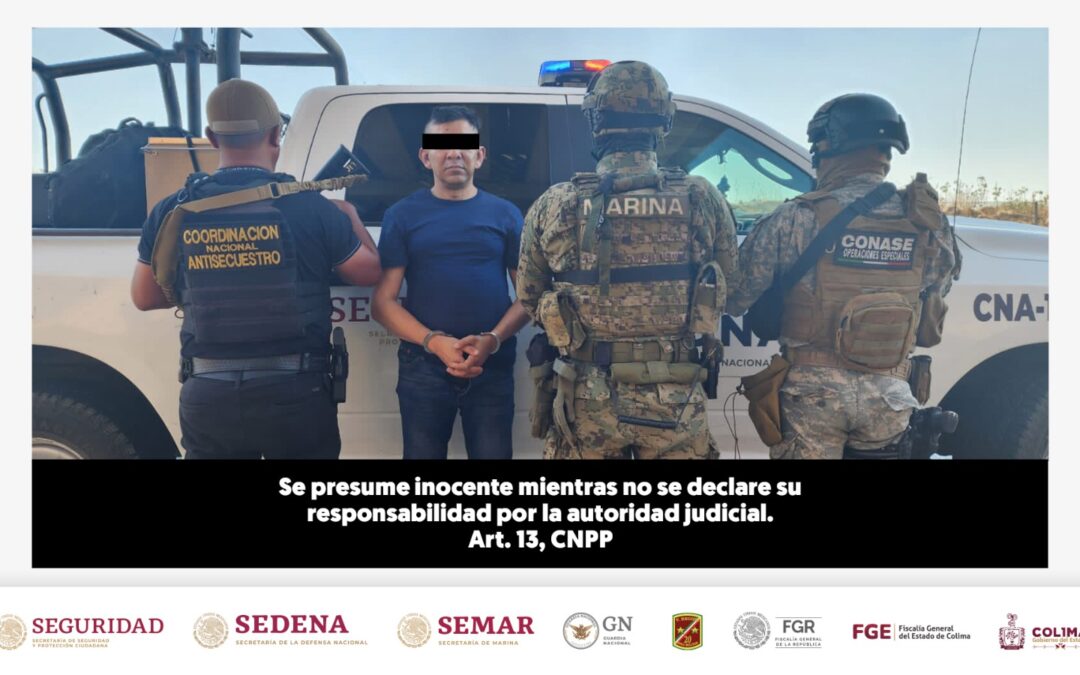 CAPTURAN A PRESUNTO LÍDER DEL CÁRTEL CJNG EN COLIMA