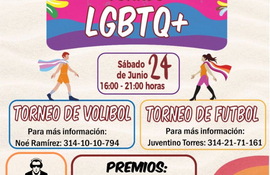 AYUNTAMIENTO DE MANZANILLO REALIZARÁ TORNEOS DEPORTIVOS GRATUITOS LGBTQ+