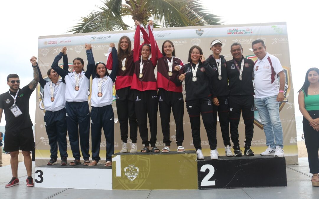 COLIMA LOGRA PLATA Y BRONCE EN VOLEIBOL DE PLAYA DE NACIONALES, CONADE