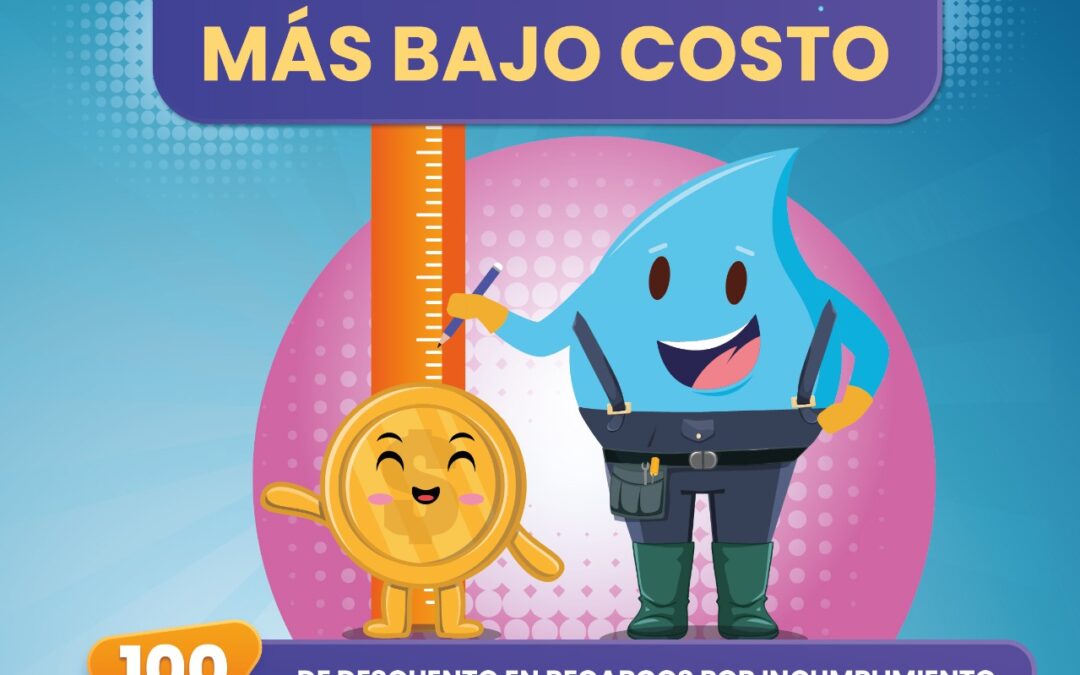 CIAPACOV INVITA A APROVECHAR EL DESCUENTO EN EL PAGO DEL SERVICIO DE AGUA DURANTE EL MES DE AGOSTO