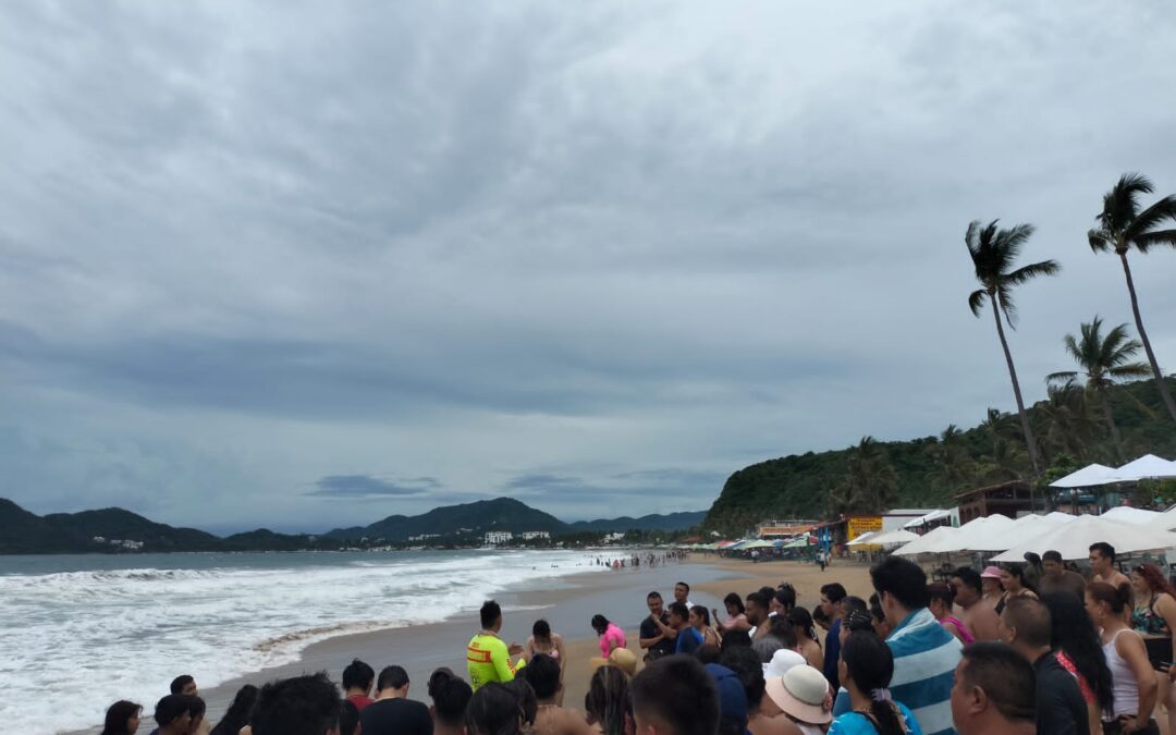 UEPC COLIMA PREVIENE SOBRE RIESGOS DE ENTRAR AL MAR
