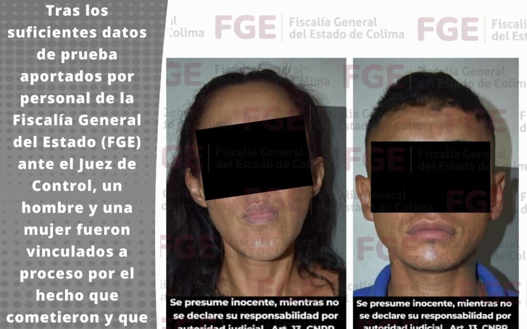 INICIAN PROCESO A PAREJA POR NARCOMENUDEO