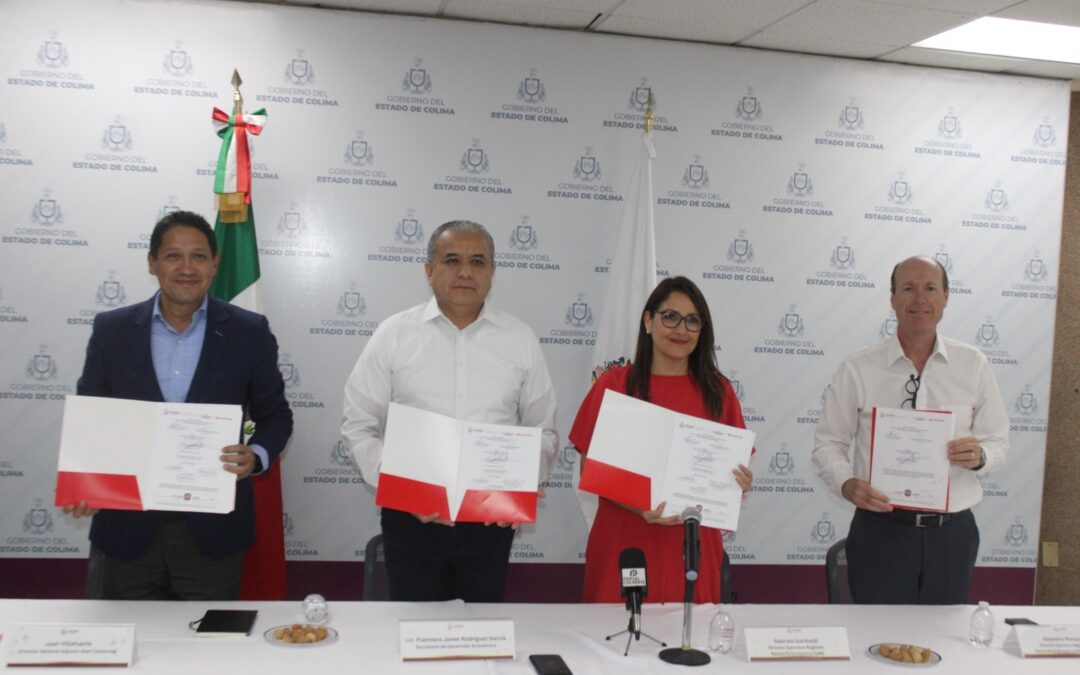 GOBIERNO DE COLIMA Y SANTANDER FIRMAN CONVENIO; ESPERAN ATENDER 300 PYMES CON 700 MDP