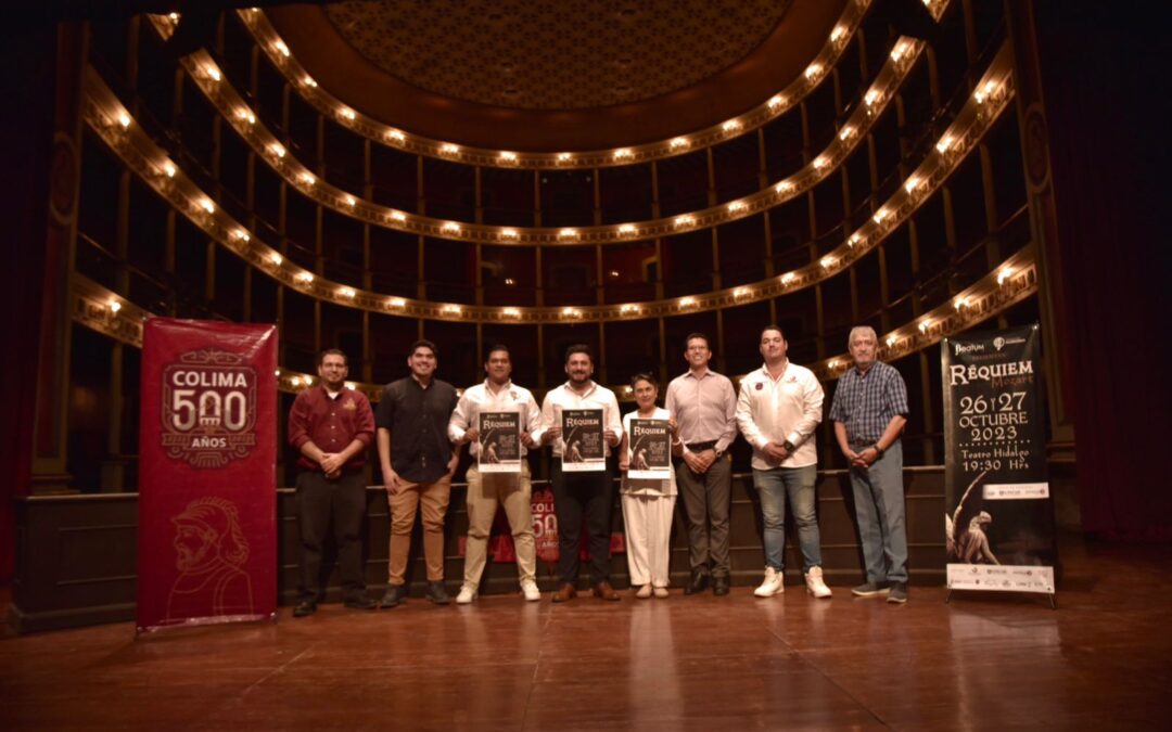 CULTURA COLIMA Y CORO BEATUM ANUNCIAN DOBLE CONCIERTO RÉQUIEM MOZART EN EL TEATRO HIDALGO