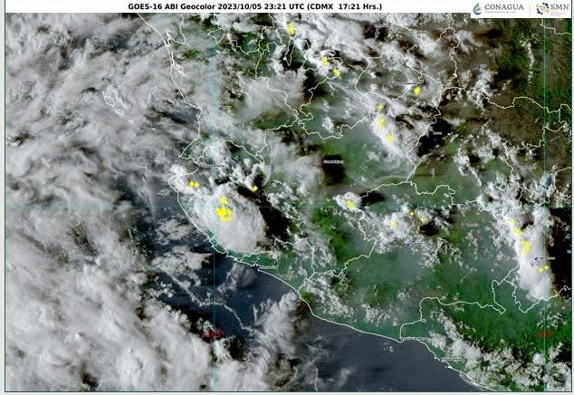 SE DESPLAZA ‘LIDIA’ AL SUR DE BAJA CALIFORNIA SUR, DEJARÁ LLUVIAS EN COLIMA