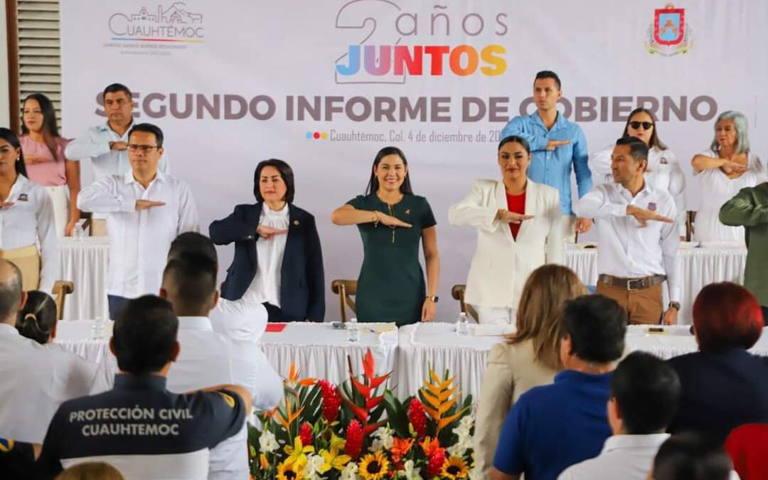 INDIRA ACUDE AL 2° INFORME EN CUAUHTÉMOC