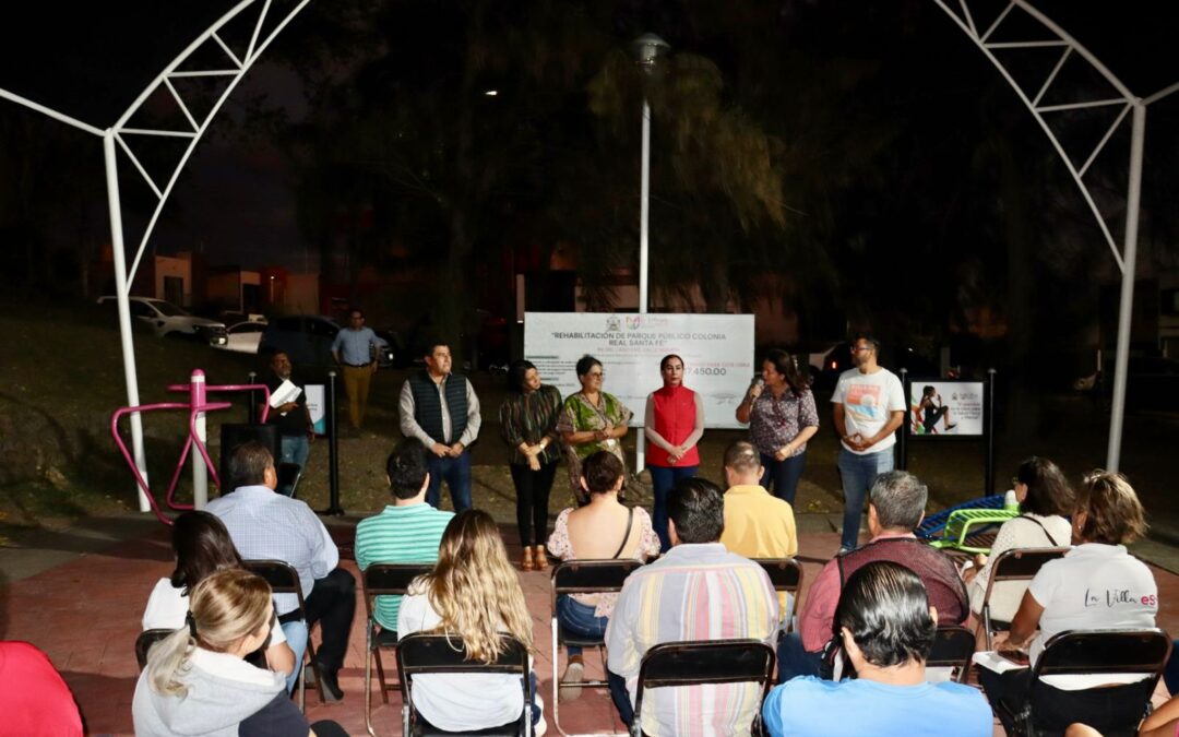 CUMPLE TEY CON LA REHABILITACIÓN DEL PARQUE PÚBLICO EN REAL SANTA FE