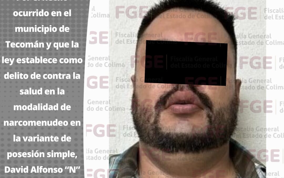 LE INICIAR PROCESO A SUJETO DETENIDO QUE TRAÍA CONSIGO DROGA
