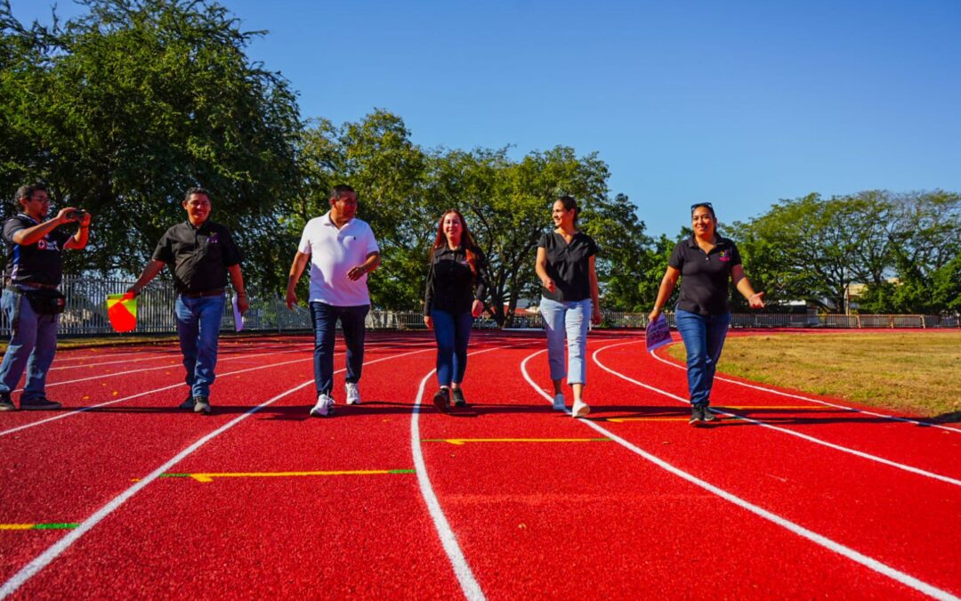 ENTREGA TEY PISTA DE ATLETISMO REHABILITADA EN UNIDAD DEPORTIVA ‘GIL CABRERA’