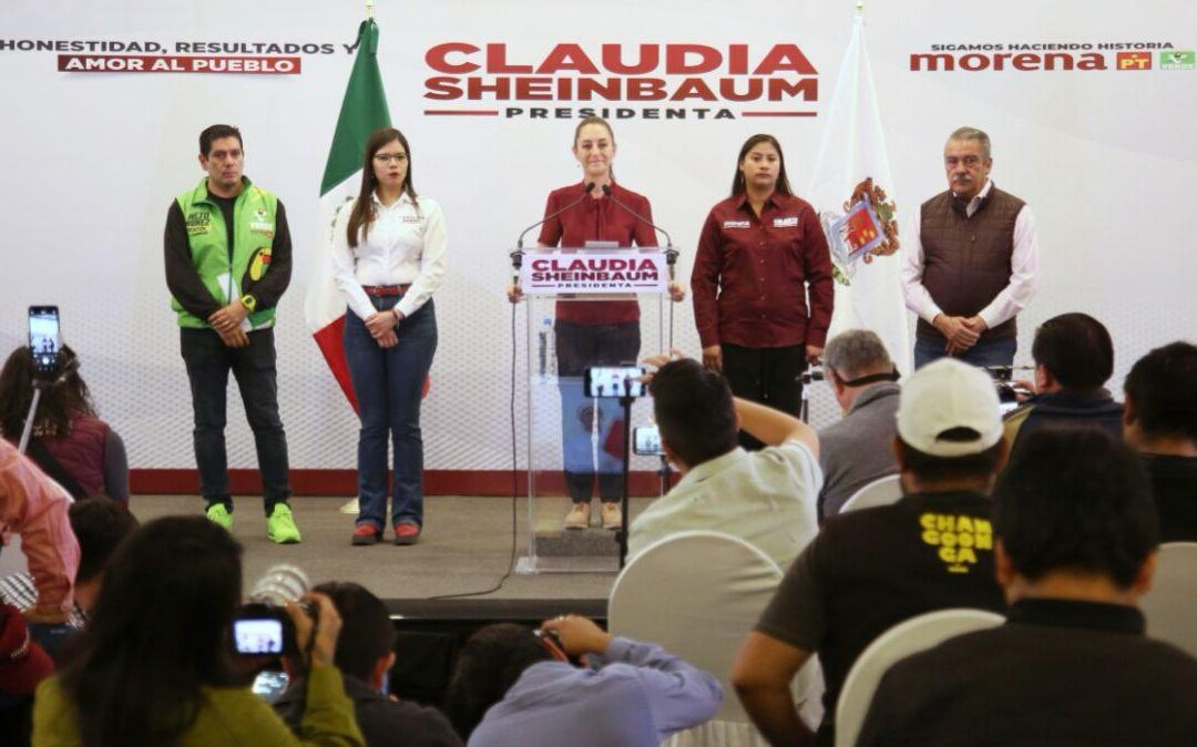 CLAUDIA SHEINBAUM VA POR LA VISITA A LOS 300 DISTRITOS ELECTORALES DURANTE SU CAMPAÑA RUMBO A LA PRESIDENCIA DE MÉXICO