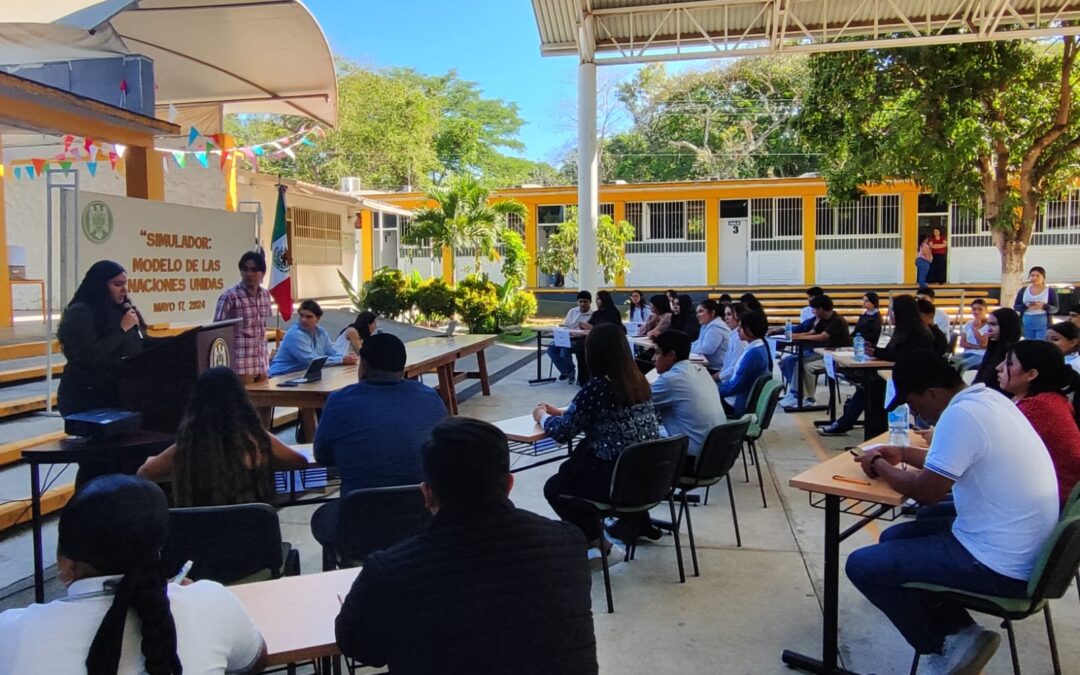 REALIZAN EN EL BACHILLERATO 32 SIMULADOR DEL MODELO DE NACIONES UNIDAS
