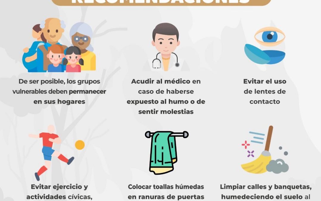 EMITEN RECOMENDACIONES A POBLACIÓN ANTE CONTINGENCIA AMBIENTAL POR INCENDIOS FORESTALES EN MANZANILLO