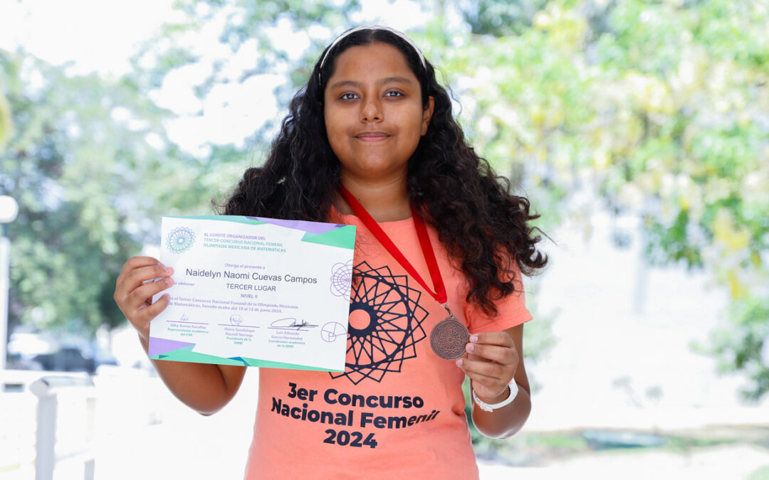 GANA ALUMNA MEDALLA DE BRONCE EN CONCURSO NACIONAL DE MATEMÁTICAS