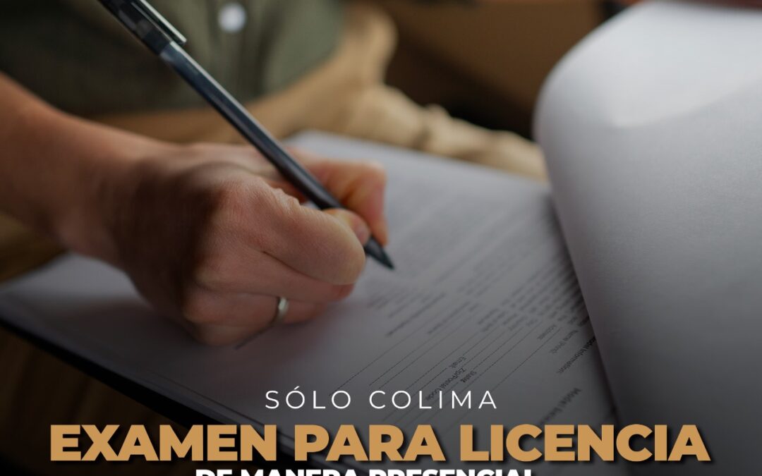 INVITA SUBSEMOV A REALIZAR EXAMEN PRSENCIAL PARA TRAMITAR LICENCIA DE MANEJO