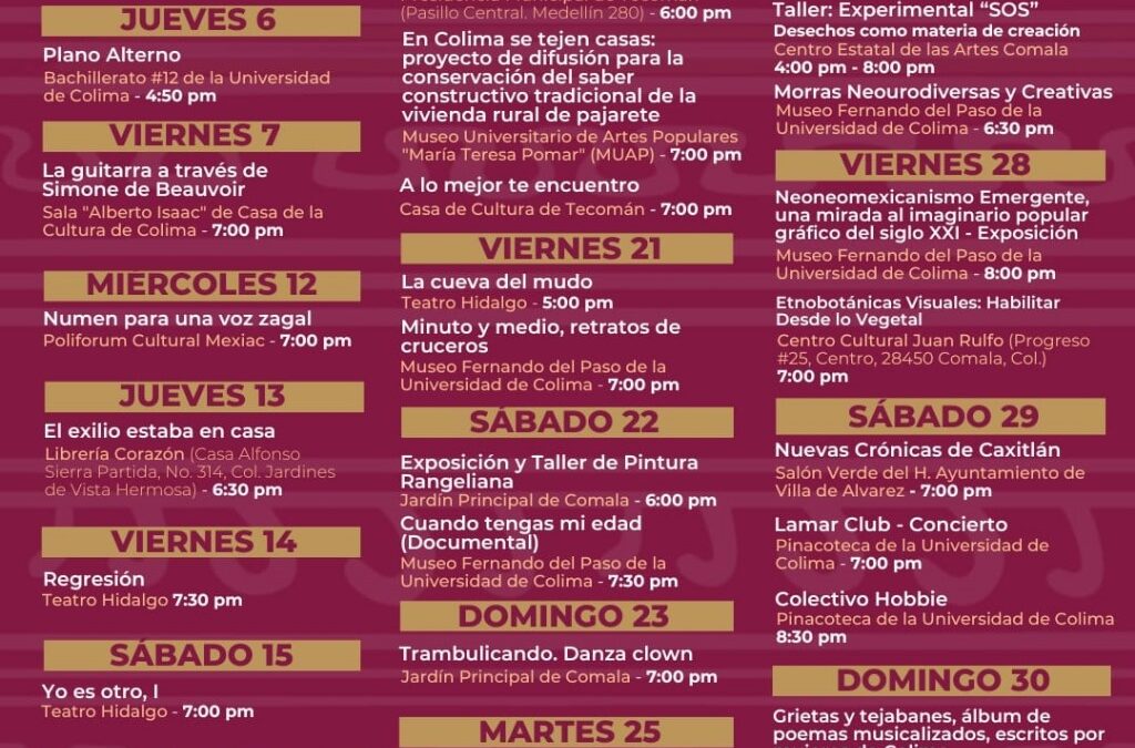 INICIÓ MUESTRA PECDA COLIMA, CON MÚSICA, TEATRO Y LITERATURA EN LOS MUNICIPIOS