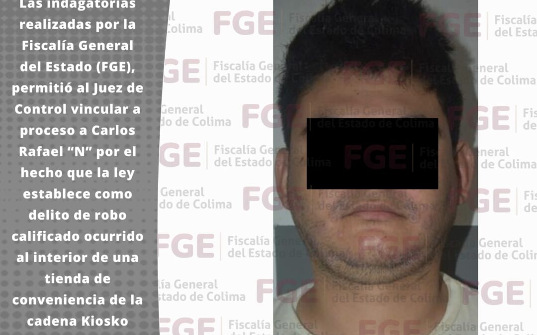 POR ROBO CON ARMA DE FUEGO, INICIAN PROCESO A SUJETO