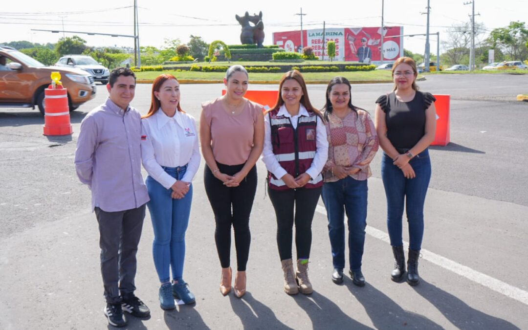 ENTREGAN INDIRA Y TEY COLECTOR PLUVIAL EN GLORIETA DE LOS PERRITOS