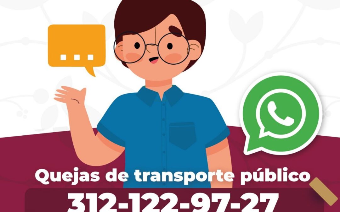 SUBSEMOV ABRE WHATSAPP PARA REPORTAR IRREGULARIDADES EN EL TRANSPORTE PÚBLICO