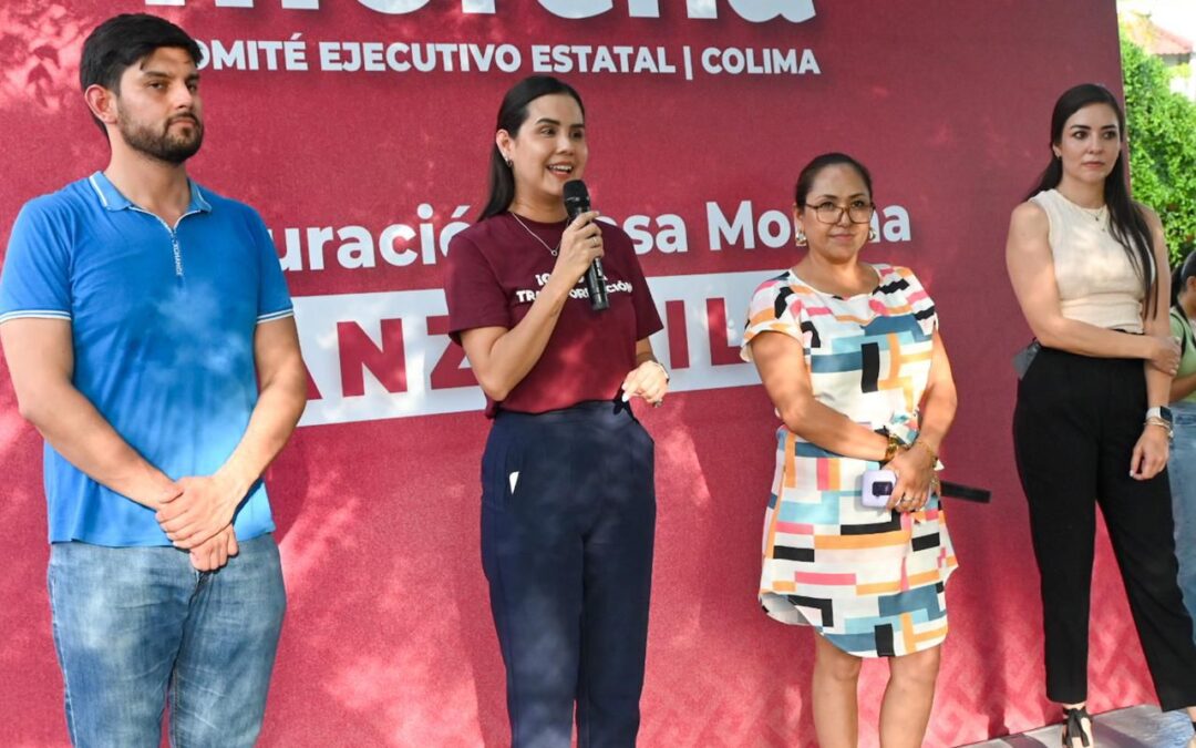 INAUGURA ROSI BAYARDO LA PRIMERA CASA MORENA EN MANZANILLO