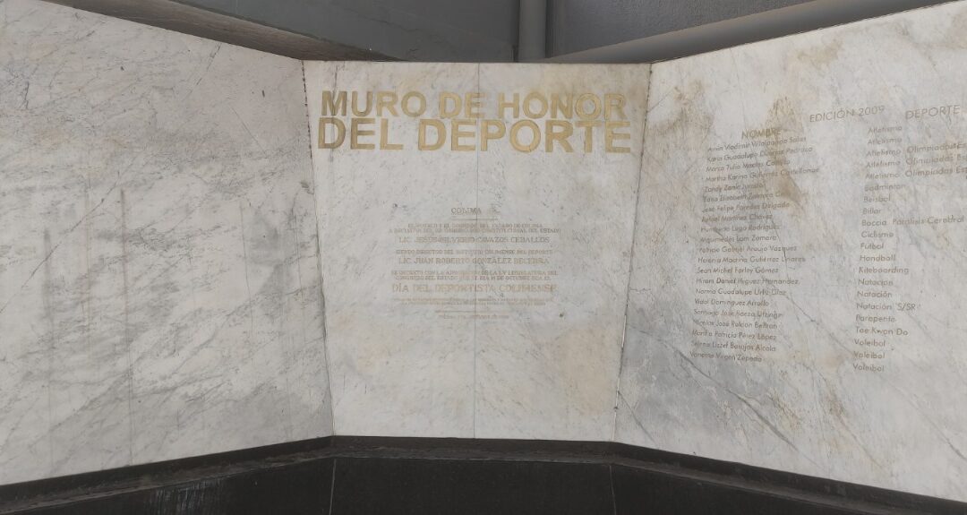 INCODE CERRARÁ ESTE VIERNES LA RECEPCIÓN DE PROPUESTAS PARA EL MURO DE HONOR DEL DEPORTE COLIMENSE