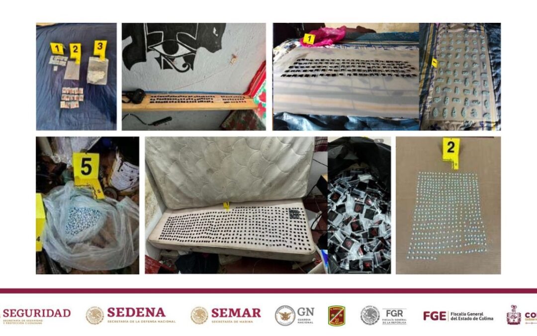 MESA DE COORDINACIÓN ESTATAL INFORMA QUE SE HAN ASEGURADO MÁS DE 8,000 PASTILLAS DE FENTANILO EN MANZANILLO