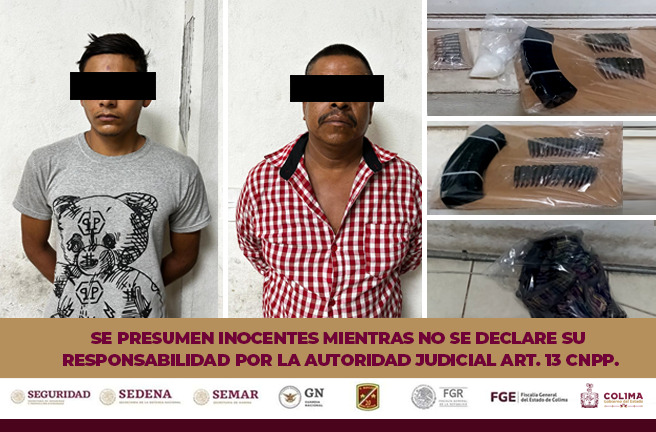 EN ESFUERZO COORDINADO LOGRA LA DETENCIÓN DE 3 SUJETOS QUE PORTABAN ARMAMENTO Y DROGAS