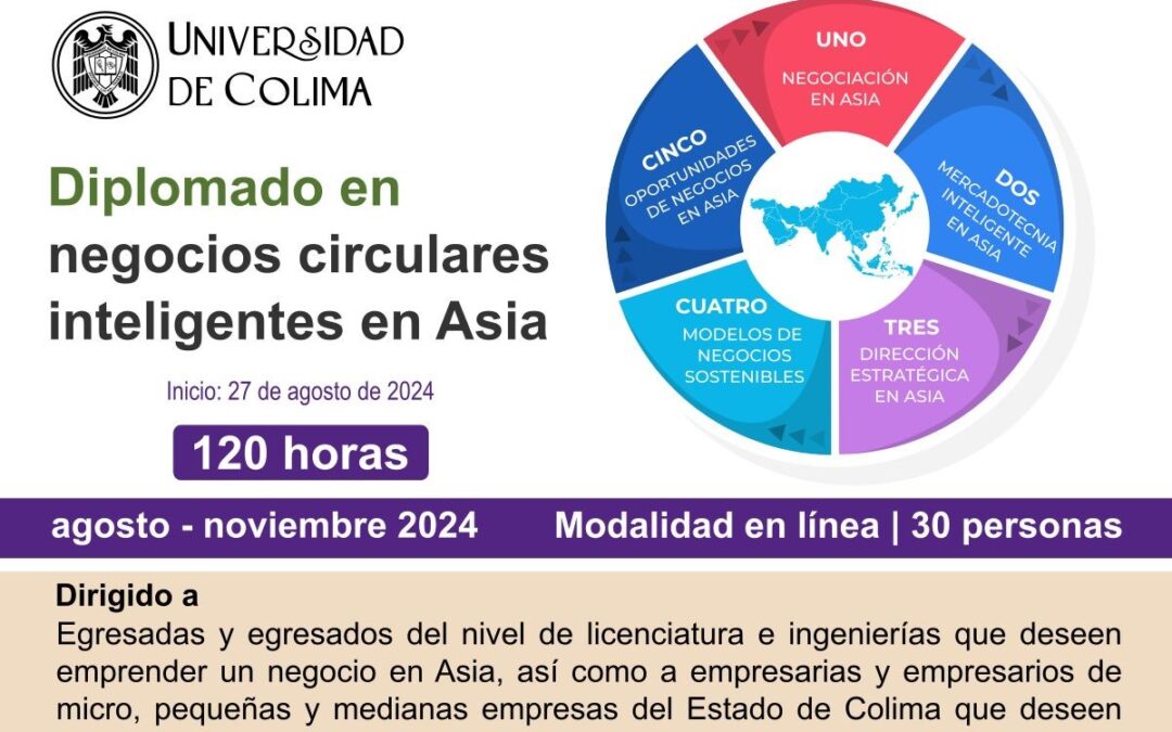 CONVOCA UDEC A DIPLOMADO EN NEGOCIOS CIRCULARES INTELIGENTES EN ASIA
