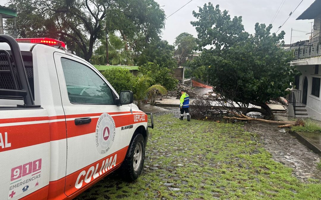 UEPC COLIMA EXHORTA A LA POBLACIÓN A TOMAR MEDIDAS PREVENTIVAS ANTE LLUVIAS CON ACTIVIDAD ELÉCTRICA