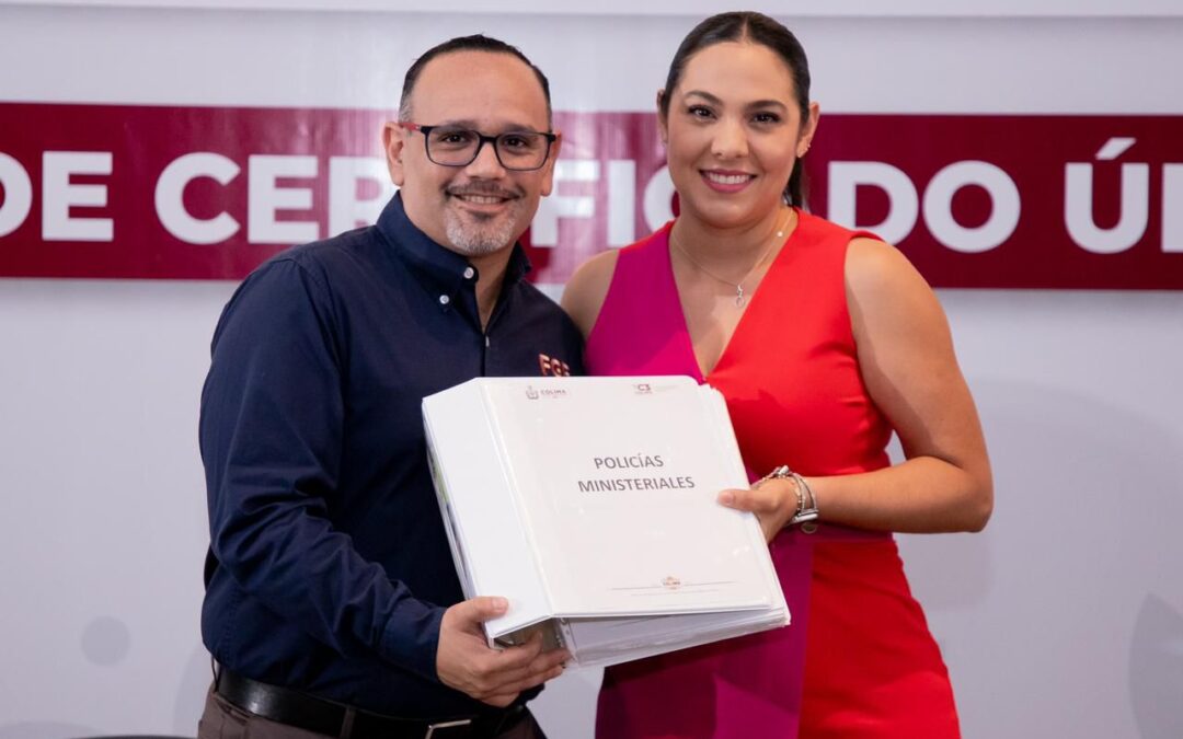 GOBIERNO COLIMA ENTREGÓ 405 CERTIFICADOS ÚNICOS POLICIALES