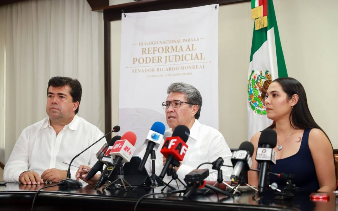 SENADORES PRESENTAN A GOBERNADORA DE COLIMA ACTIVIDADES PARA INFORMAR SOBRE REFORMA AL PODER JUDICIAL