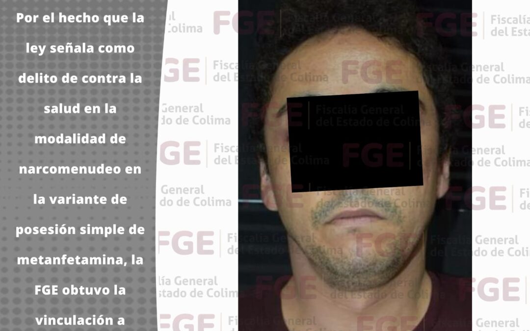 FGE OBTIENE OTRA VINCULACIÓN POR NARCOMENUDEO EN LA ENTIDAD