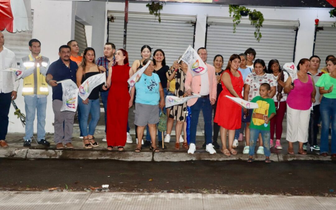 ENTREGA TEY PRIMERA ETAPA DEL CONCRETO HIDRÁULICO EN LA CALLE MANZANO