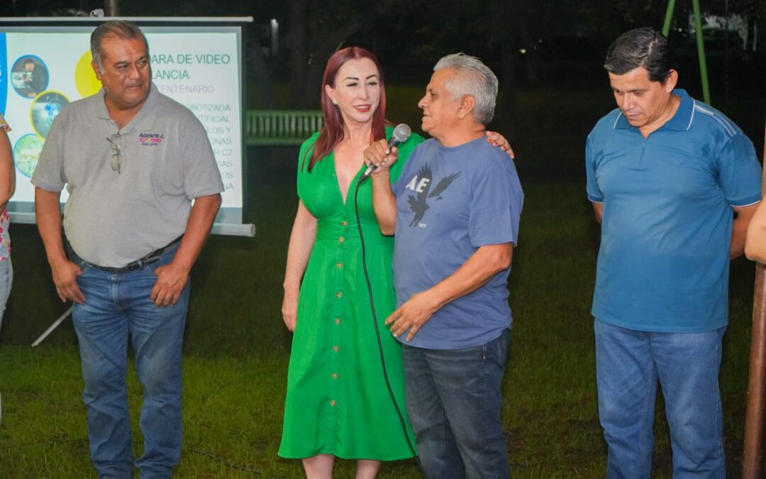 HA ENTREGADO TEY CÁMARAS DE VIGILANCIA EN 28 COLONIAS