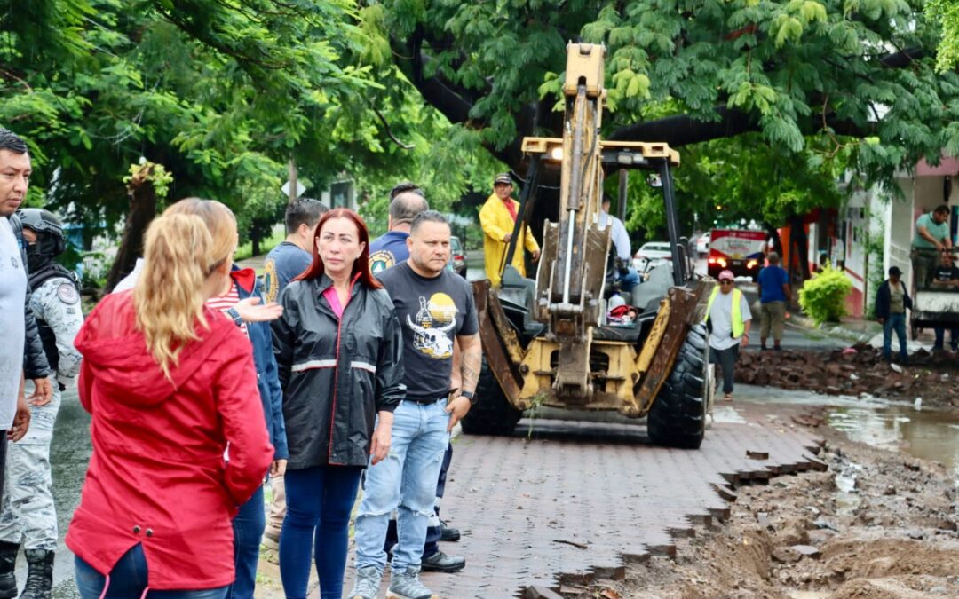 SUPERVISA TEY TRABAJOS DE LIMPIEZA Y REPARACIÓN DE AFECTACIONES POR LLUVIA
