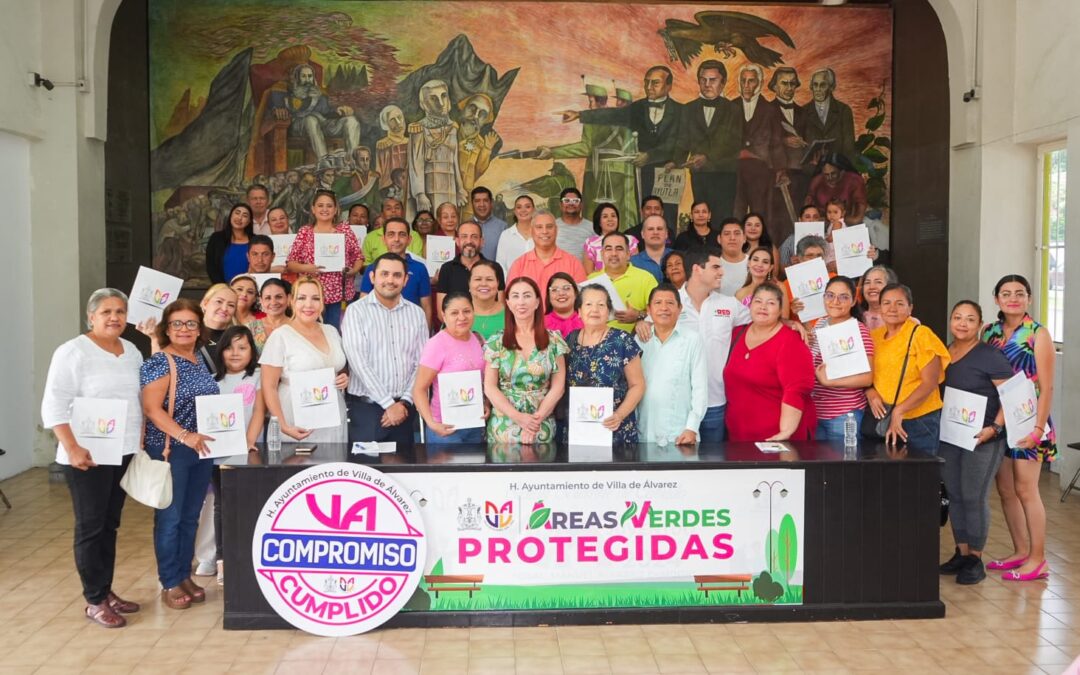 PARA IMPEDIR SEAN PRIVATIZADAS, TEY BLINDÓ ÁREAS VERDES DE 23 COLONIAS