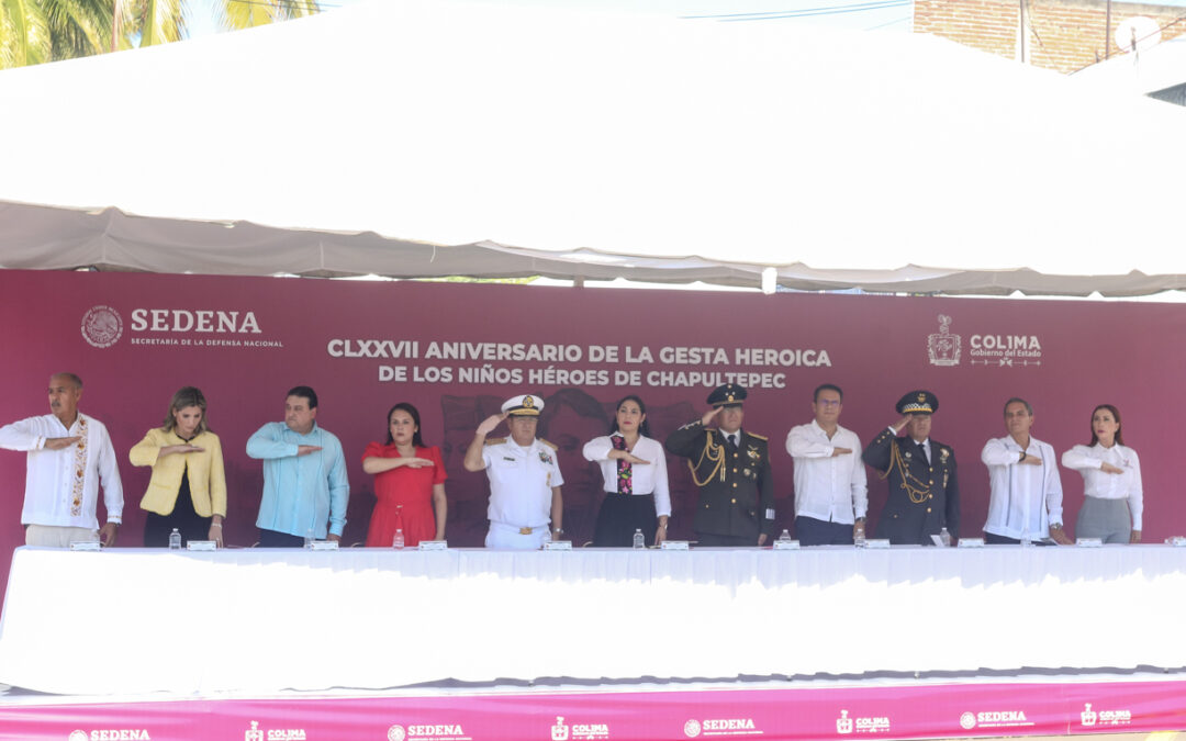 PARTICIPA RECTOR EN CEREMONIA CÍVICA A LOS NIÑOS HÉROES