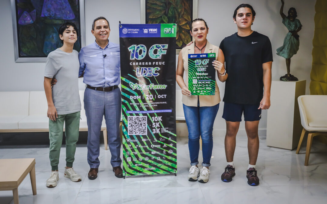 ENTREGAN A RECTOR KIT DE LA 10ª CARRERA FEUC-UDEC